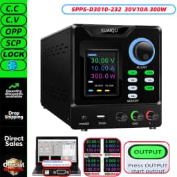KUAIQU RS232/USB High Power Adjustable LAB Power Supply 1000V 800V 400V 300V 600V 30V 5A 10A Memory Storage,Output,Software PC
