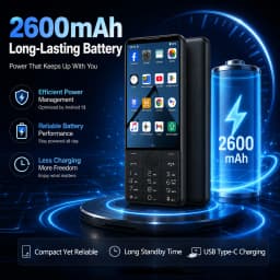 DOOV R70 Phone No Camera with Dual SIM MT6765 Touchscreen 4G Android 13 Keyboard 4 Inch 6GB 128GB Camera 2600mAh