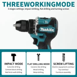 Makita DDF487 13mm Brushless Cordless 1/2" Hammer Driver-Drill 18V LXT® Lithium-Ion Compact High Torque Electric Screwdriver