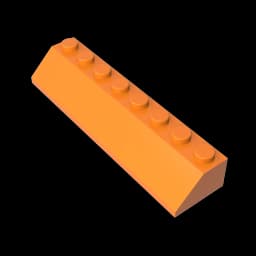 Gobricks GDS-736 ROOF TILE 2X8/45 - 2x8 45 Slope roof tiles compatible with lego 4445 children's DIY Educational Building Blocks