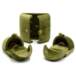 Proposal Ring Box Green Brecelet Box Luxury Earrings Delicate Wedding Ring Box Chain Necklace Holder Jewelry Gift