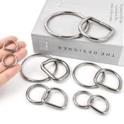 2/5Pcs 15-50mm Stainless Steel O D Ring Buckles Handbag Strap Connector Rings Leather Craft Clasp Carabiner Belt Hook Bag Parts