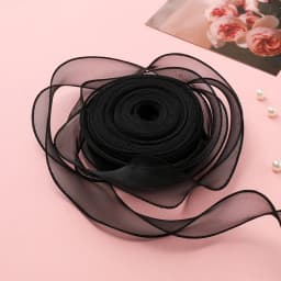 1 Meter Silk Ribbon Organza Satin For DIY Craft Gift Jewelry Packaging Decoration Wedding Bouquets Wreath Sewing Supplies