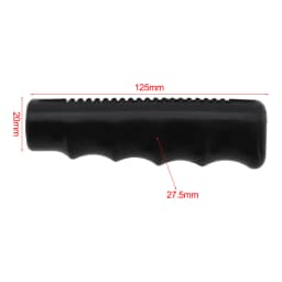 2pcs Wheelbarrow Handles Non-slip Handles Rubber Round Tubes Anti-skid Shock Absorption Black Replacement Handles