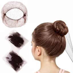 20/60pcs Invisible Nylon Hair Nets, Durable Disposable Ballet Bun Cover Snoods, 5mm Elastic Edge Mesh for Dance & Performance