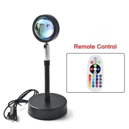 Sunset Mood Light Multiple Colors Sunset Projection Lamp with Remote Night Light for Room Bedroom Decoration Sunset Lamp Usb