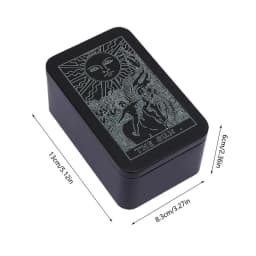 Tarot Cards Box Iron Case Holder for Card Deck Storage Portable Tarot Organizer Storage Case Holder Box For Tarot Cards And Game