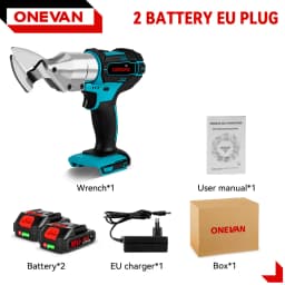 ONEVAN Electric Iron Scissors Metal Cordless Cutting Iron Shear Sheet Carbon Steel Cutter Power Tools For Makita 18V Battery Pin