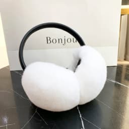 Natural 100% Rex Rabbit Fur Earmuffs Y2k Ear Muffs for Women Winter Apparel Accessories Headphones Cute Fur Earmuffs for Kids