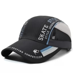Summer Colorful Printed Mesh Quick-Dry Baseball Cap, Lightweight Breathable Outdoor Sun Hat for Marathon Running
