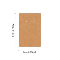 50pcs 6x9cm Self-adhesive Plastic Cello Bag Earrings Display Necklace KeyChain Cards For DIY Making Jewelry Packaging Cardboard