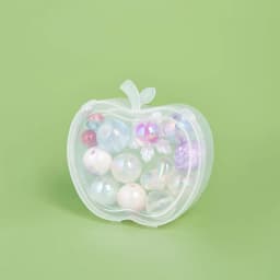 1/5pcs Rectangular and Apple Shaped Plastic Transparent Storage Portable Sealed Storage Box with Lid Jewelry Anti Oxidation Boxs