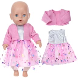 Doll Clothes 43 Cm Baby New Born Doll Hooded Rompers for 18 Inch Americanog Girl Doll Casual Wear