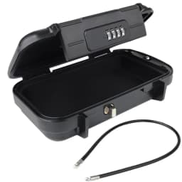 Travel Safe Lock Box Portable Safe for Gym Anti-Theft Beach Safe Box Waterproof Small Combination Lock Box with Removable Chain