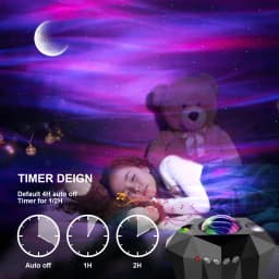 Laser Galaxy Starry Sky Projector LED Night Light Wall Lamps Bluetooth Desk Lamp Atmosphere For Bedroom Beside Star Projection