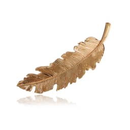 Vintage Feather Leaf Shaped Hair Clip Metal Spring Barrettes Women Girls Ponytail Holder Hairpins Party Wedding Daily Headwear
