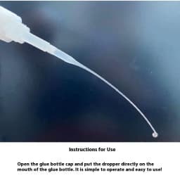 100pcs 7cm Glue Tips Plastic Glue Micro-Tips Glue Extender Precision CA Glue Applicator For Improve Accuracy Of Glue Application