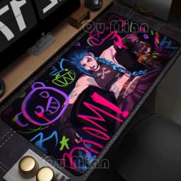 Mouse Pad Gamer Arcane Desk Mat Large Mousepad Gamer Accessories PC Computer Keyboard Deskmat League of Legends Jinx Rubber Mat