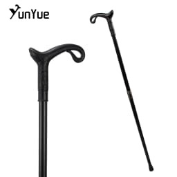 Matte Black Curve Line Type Walking Cane Lady Fashion Decorative Walking Stick Gentleman Vintage Elegant Cane Cosplay Props 93cm