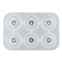 Resin Beads Molds with Hole Silicone Bead Epoxy Molds for Cabochon Gemstone-Pendant Mold Earrings Jewelry Casting Art