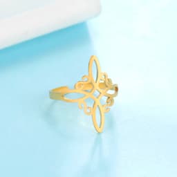 Skyrim Stainless Steel Witch Knot Ring Women Adjustable Open Finger Rings Witchcraft Amulet Protection Jewelry Gift Wholesale