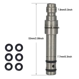 Stainless Steel Filling Probe Quick Charging Adapter Valve 8mm Fill Nipple or 1/8BSPP Thread for High Pressure Air