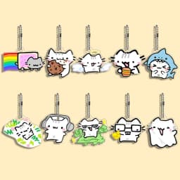 Funny Cat Character Keychain Student Gift Bag Women's Bag Cute Things Gift For Best Friends Wholesale Gifts Kitty