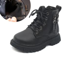 2025 Spring Autumn Winter Ankle Boots Light Girl Platform Shoes Burgundy Beige Black Boys Short Boots Super Cozy Shoes