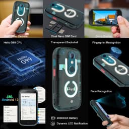 Unihertz Jelly Star,8 Гб + 256 Гб, 48MP Main Camera,2000 мАч, Android 13, Mini 3 inch, глобальная версия