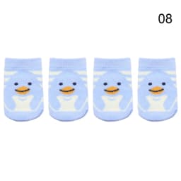 4Pcs Cartoon Table Foot Socks Chair Leg Covers Floor Protectors Non-Slip Knitting Socks For Furniture Cartoon Home Decor