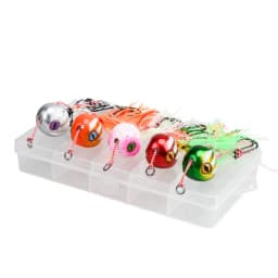 TEASER J29 5pcs 60g 80g 100g Tai Rubber Skirts Hooks Tenya Inchiku Jig Lure Set Sliding Snapper Kabura Jig Head Fishing Bait