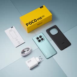 Global Version Mobile Phones POCO M8 5G Smartphone Snapdragon® 6 Gen 3 6.77' Flow AMOLED Display 5520mAh Battery 45W NFC