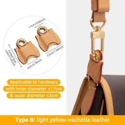 CRAZYSMITH Bag Strap Transformation for LV Diane Bag Punch-Free Hardware Protection Leather Anti-wear Buckle Bag Accessories