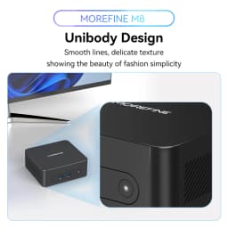 MOREFINE M8 Mini PC Intel 5205U up to 1.9GHz Windows 11 pro 16G RAM 512G SSD 4K@60 WiFi 5/BT 5.1 Laptop/Desktop Computer