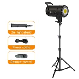 Bowens Video Studio Kit 115W Photography COB Light Dimmable Kit LED Lamp Flash Studio 220VLighting 3000-6000K 3 Color