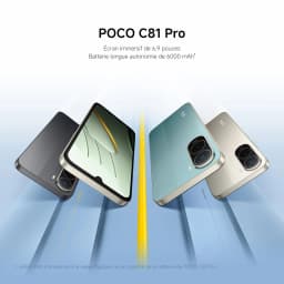 Xiaomi France POCO C81 Pro, immersive screen of 6,9 ", long battery life of meh, powerful octa-core processor, dual camera IA of 13 Mpx