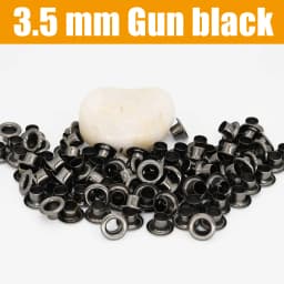 100sets 4mm Brass Eyelet with Washer Leather Craft Repair Grommet Round Eye Rings For Shoes Bag Clothing Leather Belt Hat