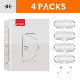 1PC/2PCS /4PCS Rechargeable LED Night Lights with Motion Sensor Wall Lights, RGB Gradient Ambient Light, Dimmable Indoor Lamps,