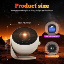 PRO Upgrade HD 360° Rotatable Starry Sky Galaxy Projector , Timer Funtion Adjustable Focal Length Planetarium 13 IN 1 Night Light for Bedroom Gift