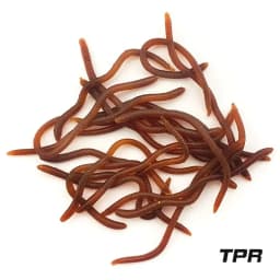 BURLE Lifelike Fishy Smell Red Soft Lures Simulation Earthworm Red Worms Artificial Fishing Lures