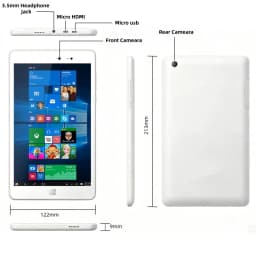 The Cheapest 8 INCH Capacitive Windows 10 Tablet 32bit Intel Atom X5-Z3735 Quad Core 2GB DDR3 RAM 16GB EMMC ROM WIFI Bluetooth