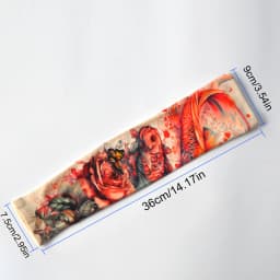 1 Pair Ice Silk Tattoo Arm Sleeves Long Summer Seamless Sun Protection Men Women Outdoor Gloves Drive Armguard