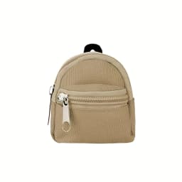 1 Piece Double-Shoulder Zipper Small Coin Purse Keychain Mini Backpack Pendant