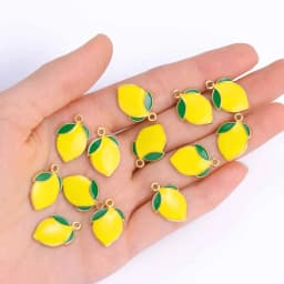 10Pcs 3D Pepper Enamel Alloy Pendant Cute Mini Red Chili Food Charm for Women's Bracelet Earrings DIY Jewelry Making Accessory