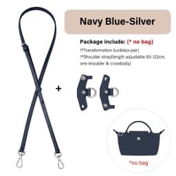 CRAZYSMITH Bag Transformation Bag Accessories for Longchamp Mini Bag Straps Punch-free Genuine Leather Shoulder Strap Crossbody