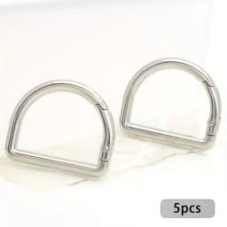 5pcs Spring D Ring Clips for Purse Metal Snap Hook Buckle for Shoulder Bag Wallet Keychain Dog Chain