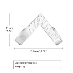 Geometric Stud Earring for Men Stainless Steel Triangle Wrap Earrings Punk Cool Boys Anti Allergy Jewelry Gift for Him Male