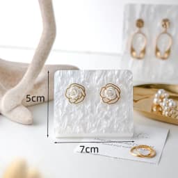 Acrylic White Newest Earring display stand Holder Jewellery Organizer Jewelry Packaging & Display Case Props
