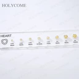 Updated Free Custom LOGO Kit Fancy Shapes CZ Diamond Carat Chart Comparison Set Reference White Pink Yellow Gemstone Selectable