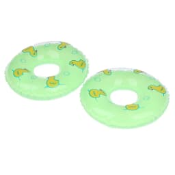 2Pcs Dollhouse Miniature Swimming Ring Cute Duck Bathing Float Lifebelt Model Kids Pretend Play Toys Gift Dolls Accessories